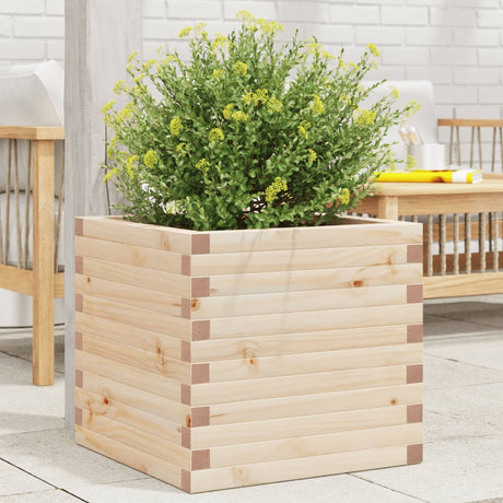 VidaXL Jardinière 50x50x46 cm bois de pin massif