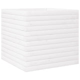 VidaXL Jardinière 50x50x46 cm bois de pin massif blanc