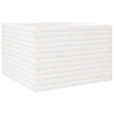 VidaXL Jardinière 70x70x46 cm bois de pin massif blanc