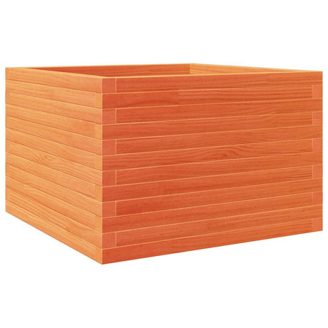 VidaXL Jardinière 70x70x46 cm bois de pin massif, marron lavé