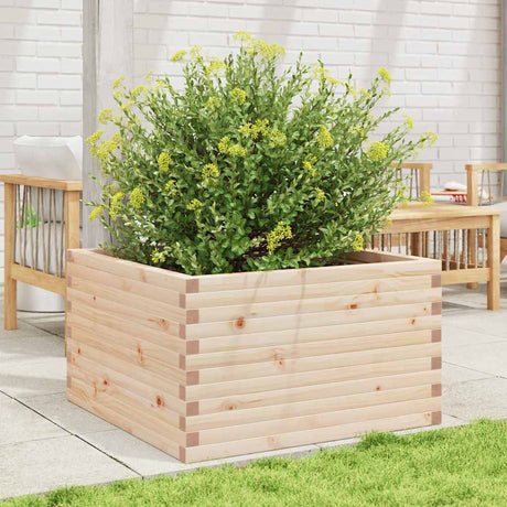 VidaXL Jardinière 80x80x46 cm bois de pin massif