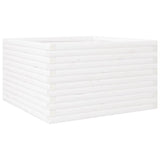 VidaXL Jardinière 80x80x46 cm bois de pin massif blanc
