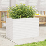 VidaXL Jardinière 70x40x46 cm bois de pin massif blanc