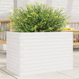 VidaXL Jardinière 70x40x46 cm bois de pin massif blanc