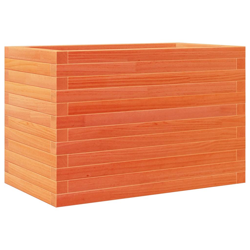 VidaXL Jardinière 70x40x46 cm bois de pin massif, marron lavé