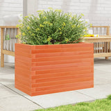 VidaXL Jardinière 70x40x46 cm bois de pin massif, marron lavé