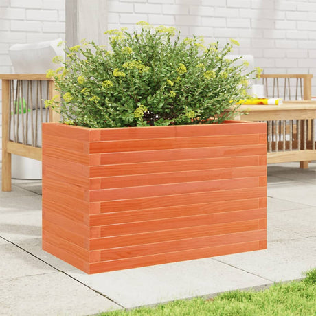 VidaXL Jardinière 70x40x46 cm bois de pin massif, marron lavé
