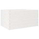 VidaXL Jardinière 90x60x46 cm bois de pin massif blanc