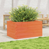 VidaXL Jardinière 90x60x46 cm bois de pin massif, marron lavé