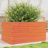 VidaXL Jardinière 90x60x46 cm bois de pin massif, marron lavé