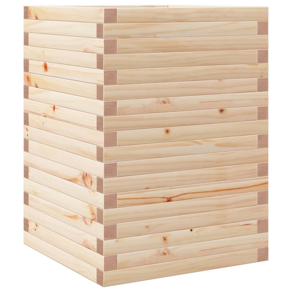 VidaXL Jardinière 50x50x68,5 cm bois de pin massif