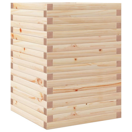 VidaXL Jardinière 50x50x68,5 cm bois de pin massif
