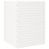 VidaXL Jardinière 50x50x68,5 cm bois de pin massif blanc