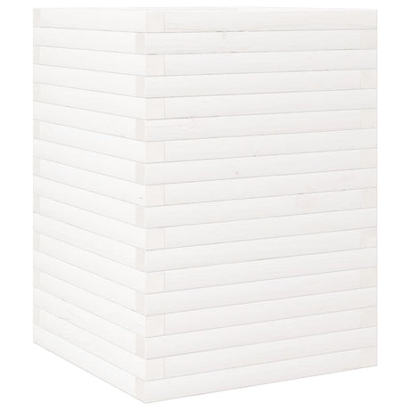 VidaXL Jardinière 50x50x68,5 cm bois de pin massif blanc