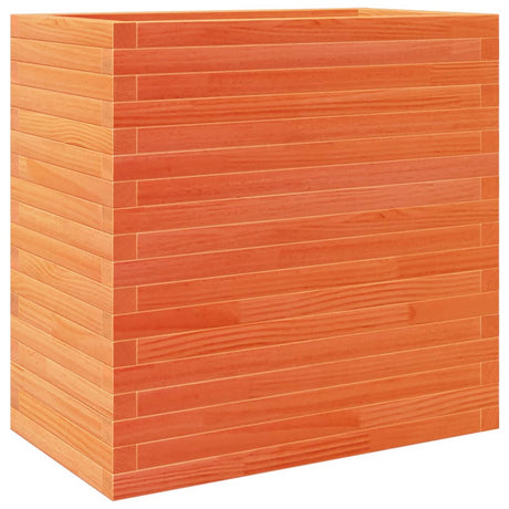 VidaXL Jardinière 70x40x68,5 cm bois de pin massif, marron lavé