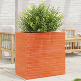 VidaXL Jardinière 70x40x68,5 cm bois de pin massif, marron lavé