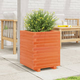 VidaXL Jardinière 40x40x49,5 cm bois de pin massif, marron lavé
