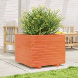 VidaXL Jardinière 60x60x49,5 cm bois de pin massif, marron lavé