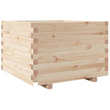 VidaXL Plantenbak 70x70x49,5 cm massief grenenhout