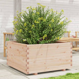 VidaXL Plantenbak 90x90x49,5 cm massief grenenhout