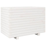 VidaXL Jardinière 70x40x49,5 cm bois de pin massif blanc