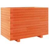 VidaXL Jardinière 70x40x49,5 cm bois de pin massif, marron lavé
