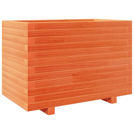 VidaXL Jardinière 70x40x49,5 cm bois de pin massif, marron lavé