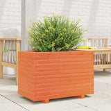 VidaXL Jardinière 70x40x49,5 cm bois de pin massif, marron lavé