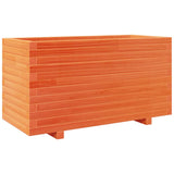 VidaXL Jardinière 90x40x49,5 cm bois de pin massif, marron lavé