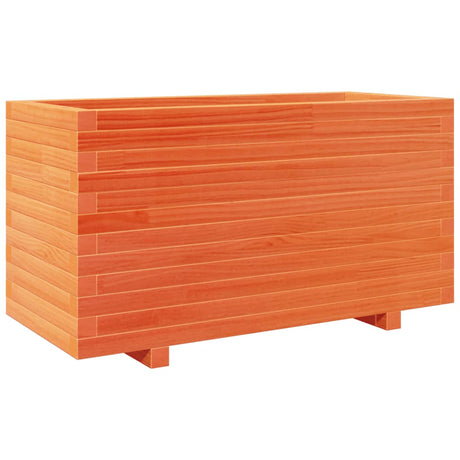 VidaXL Jardinière 90x40x49,5 cm bois de pin massif, marron lavé