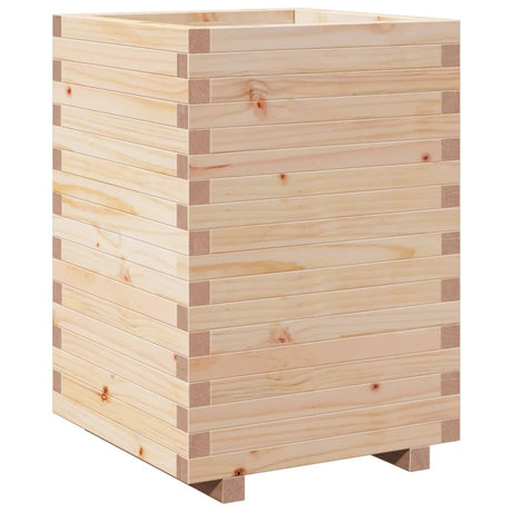 VidaXL Jardinière 50x50x72,5 cm bois de pin massif