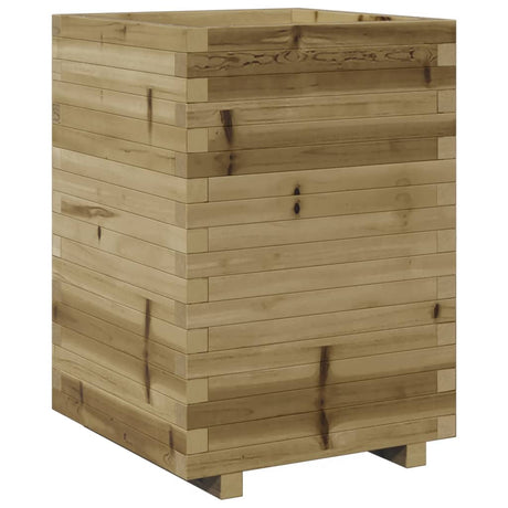 VidaXL Jardinière 50x50x72,5 cm bois de pin imprégné