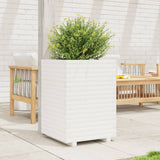 VidaXL Jardinière 50x50x72 cm bois de pin massif blanc