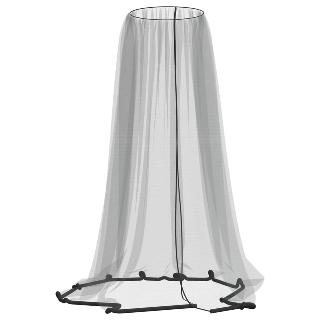 VidaXL moustiquaire pour parapluie 220 maille φ330x250 cm noir