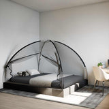 VidaXL moustiquaire avec portes Mongolie 220 maille 200x180x135 cm noir