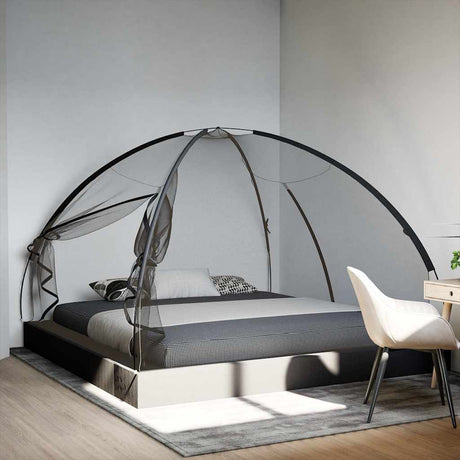 Vidaxx moustiquaire avec portes mongolie 220 maille 200x200x135 cm noir