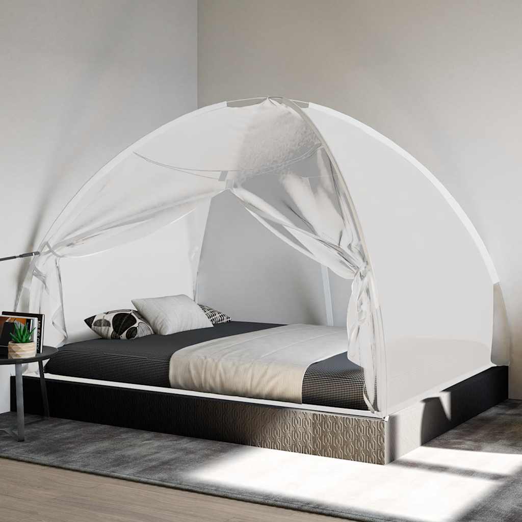 Vidaxx moustiquaire avec portes mongolie 220 maille 200x150x140 cm blanc