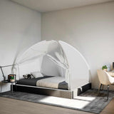 Vidaxx moustiquaire avec portes mongolie 220 maille 200x150x140 cm blanc