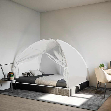 Vidaxx moustiquaire avec portes mongolie 220 maille 200x150x140 cm blanc