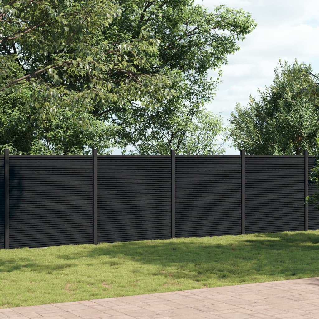 Vidaxl Fence Panel 699x186 CM HKC Gray