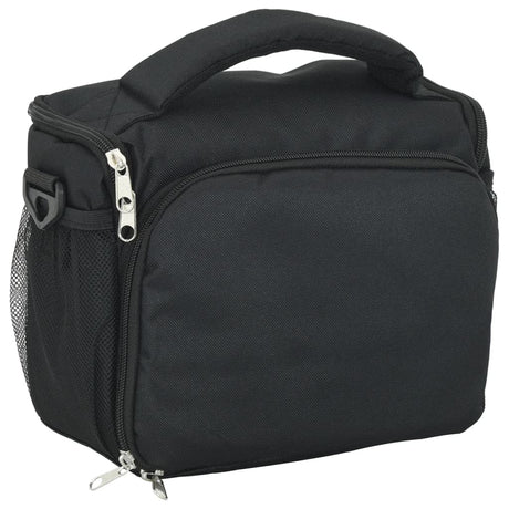 Vidaxl sac photo avec housse imperméable tissu oxford noir