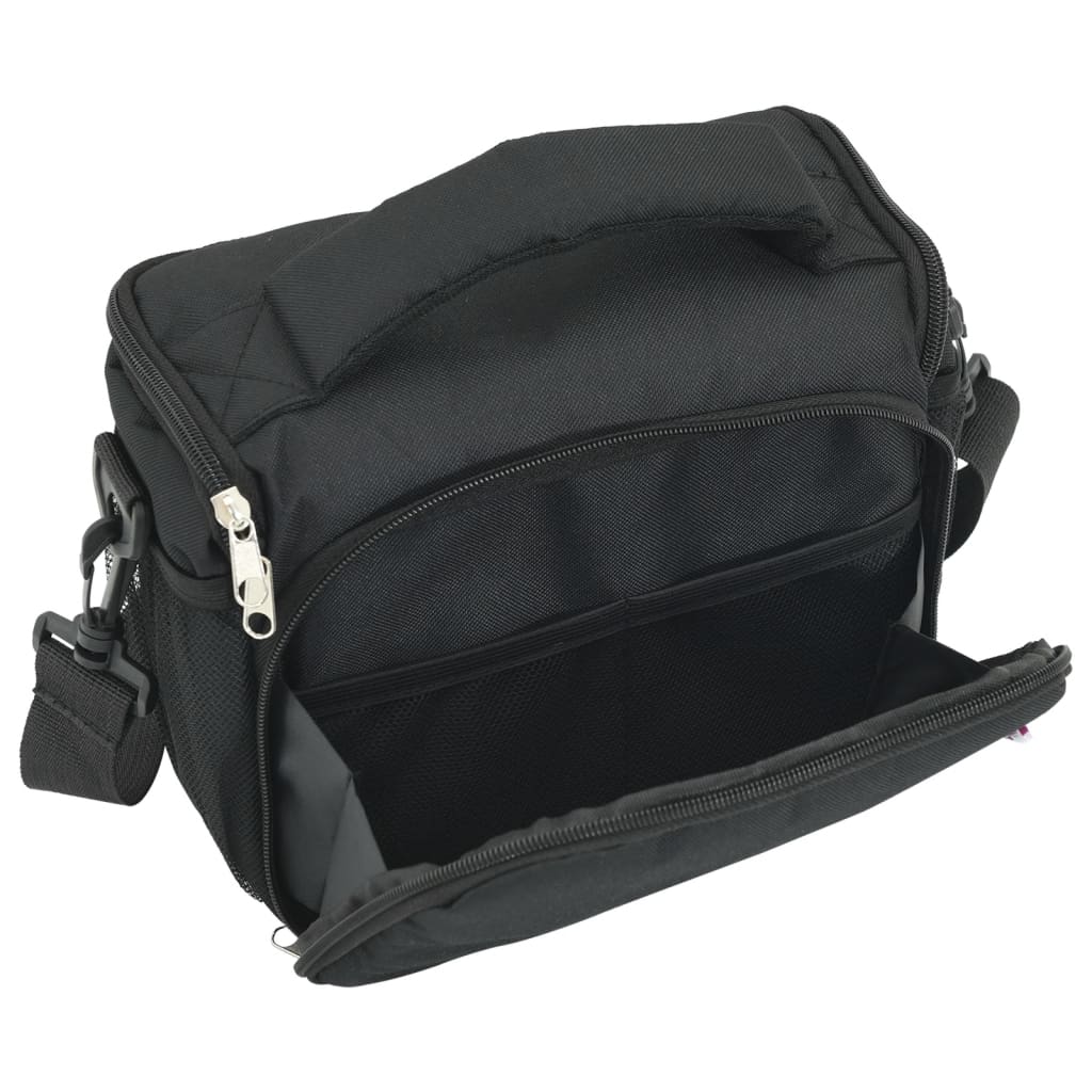 Vidaxl sac photo avec housse imperméable tissu oxford noir