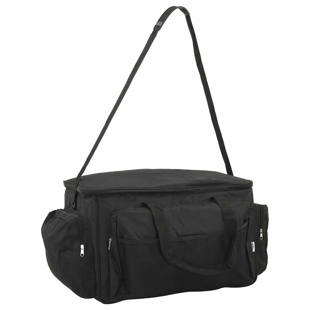 VidaXL sac de pêche tissu oxford imperméable noir