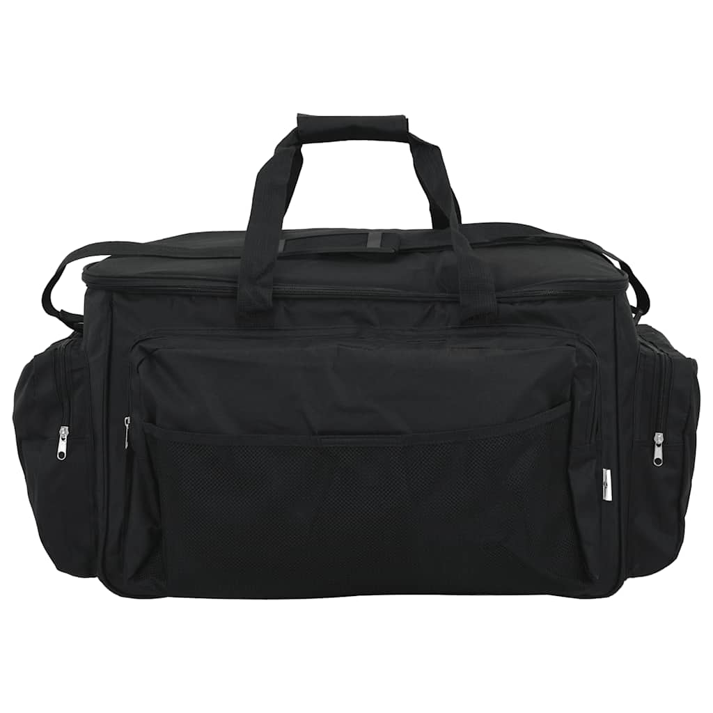 VidaXL sac de pêche tissu oxford imperméable noir