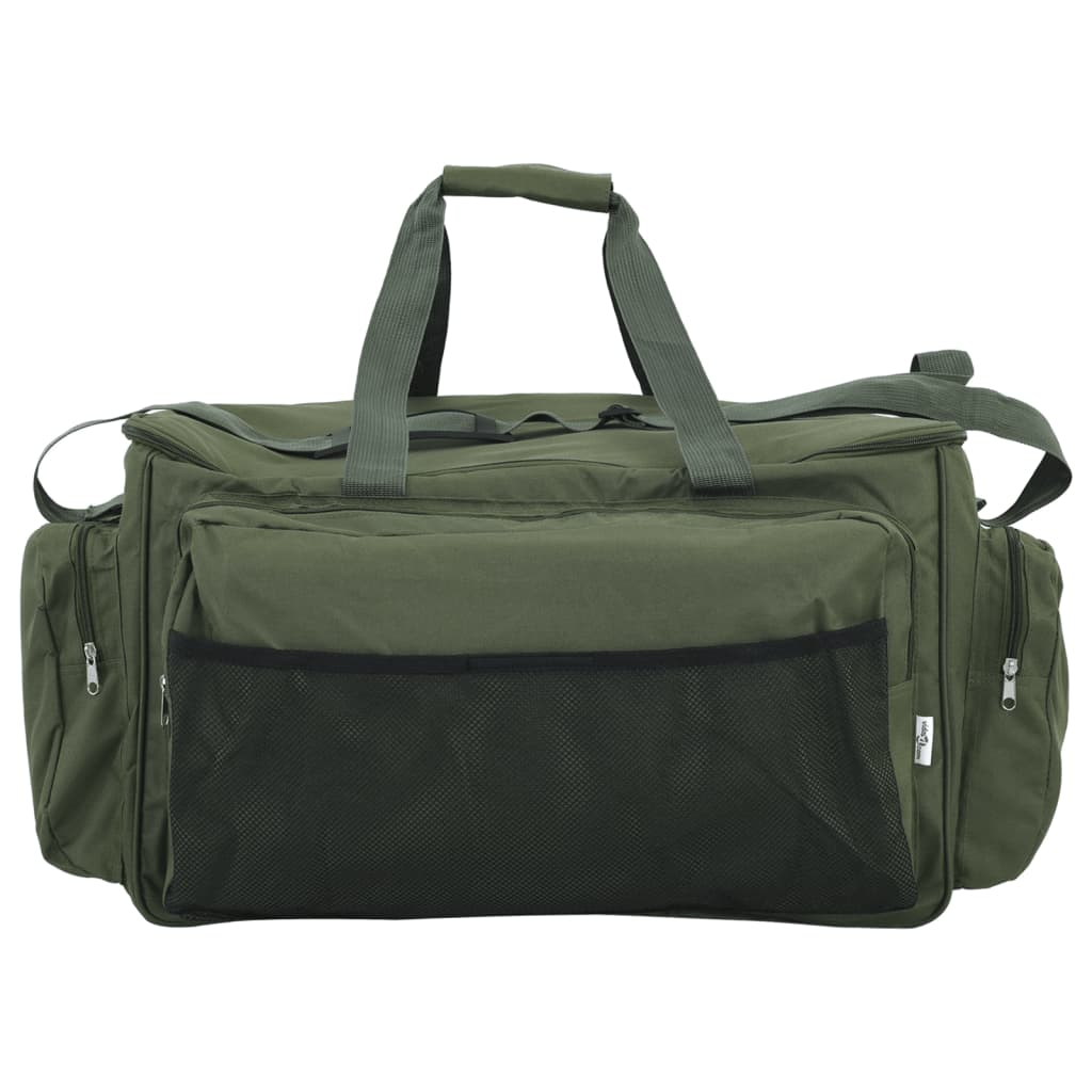 VidaXL sac de pêche tissu oxford imperméable vert foncé