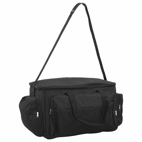 VidaXL sac de pêche tissu oxford imperméable noir