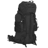 VidaXL sac à dos de randonnée 60 l tissu oxford noir