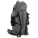 VidaXL sac à dos de randonnée 60 l tissu oxford gris