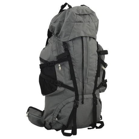 VidaXL sac à dos de randonnée 60 l tissu oxford gris
