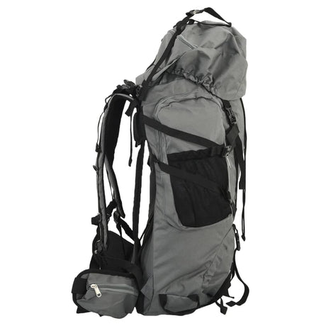 VidaXL sac à dos de randonnée 60 l tissu oxford gris